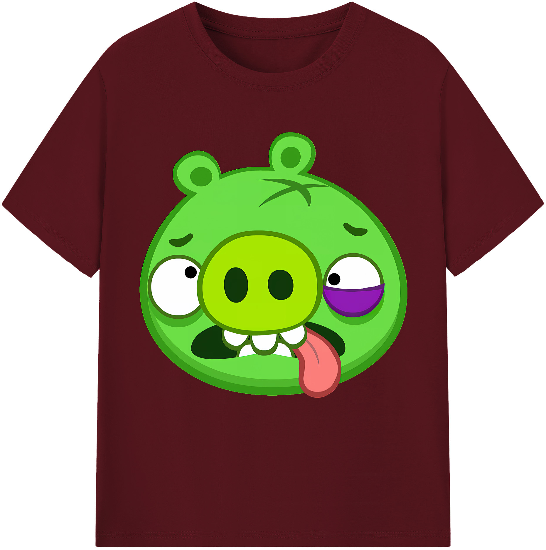 （画像用） Angry Birds アングリーバード 綿100％半袖Tシャツ（フロントプリント）